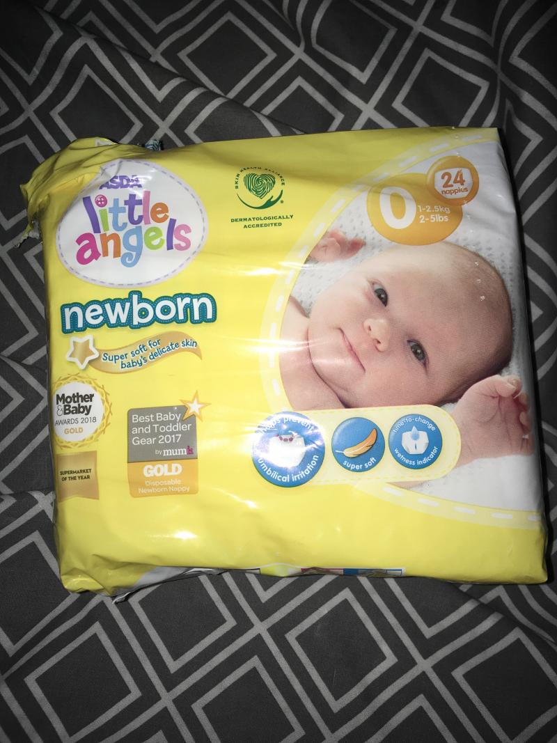 ASDA Little Angels Newborn Tiny Baby Nappies Size 0 Reviews page 2