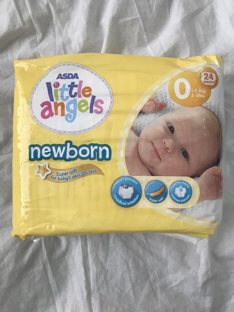 ASDA Little Angels Newborn Tiny Baby Nappies Size 0 Reviews page 2