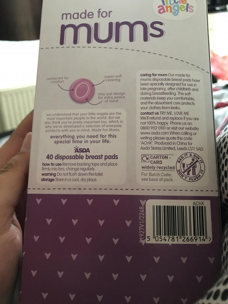 ASDA Little Angels Made for Mums Breast Pads Reviews page 2