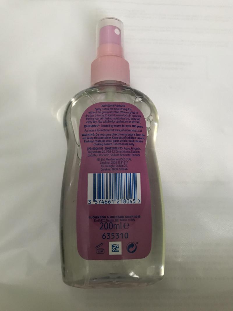 Johnson's Baby light oil spray Reviews