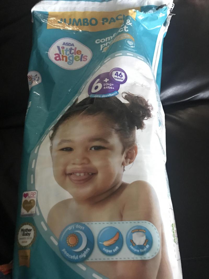 ASDA Little Angels Comfort & Protect Size 6 plus Nappies Reviews