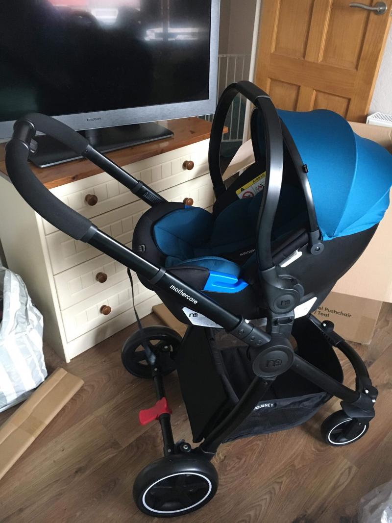 mothercare 4 wheel journey blush