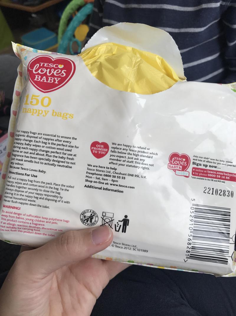 nappy sacks tesco