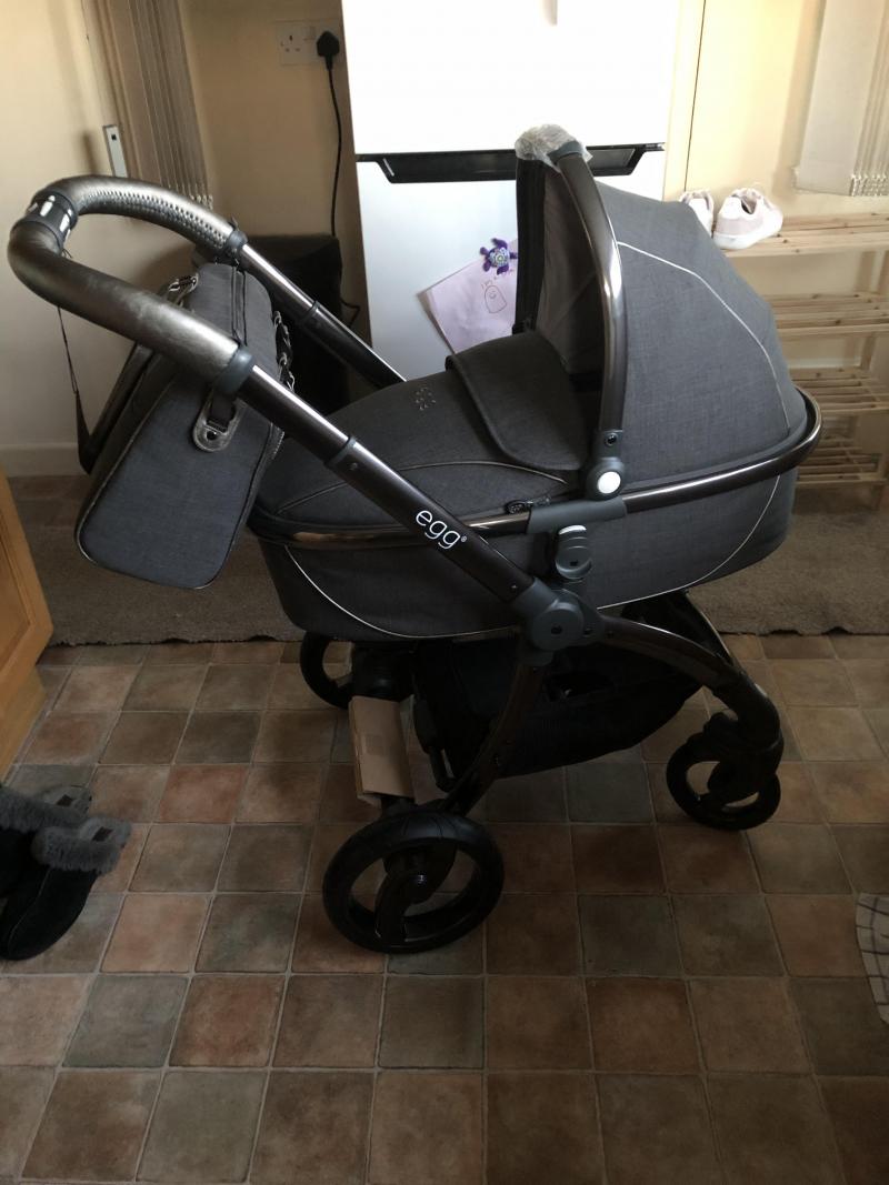 egg stroller grey pewter