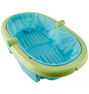 Fold outlet away bath
