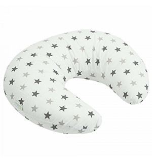Cuddles Collection Breast Feeding Maternity Nursing Pillow Silver
