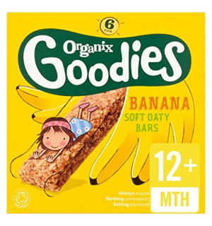 Organix Banana Puffcorn Toddler Snacks Multipack 4x10g 12 Months