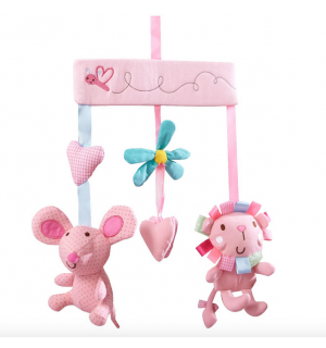 Clair de lune cot mobile pink hotsell