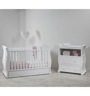 East coast alaska cot bed grey outlet