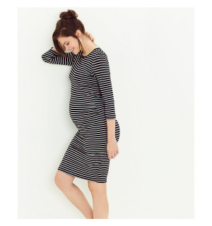 Blooming Marvellous Striped Ribbed Maternity Tube Dress - Reviews