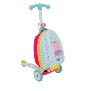 Peppa pig scooter suitcase hot sale