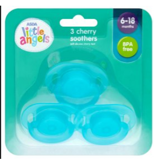 ASDA Little Angels 3 Cherry Soothers 6 18 months Reviews