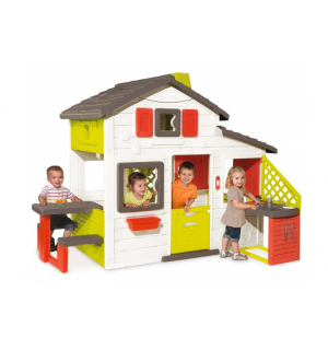 smoby kids playhouse friends house with kitchen