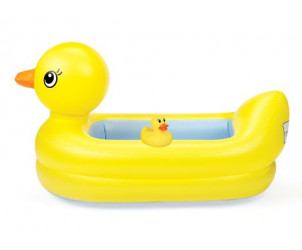 White Hot Inflatable Safety Tub and Bath Ducky Set