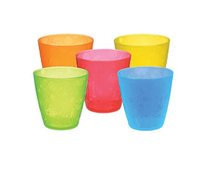 Multi-coloured cups