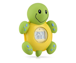 Bathtime clock and thermometer turtle 