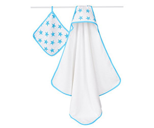Hooded towel and washcloth set