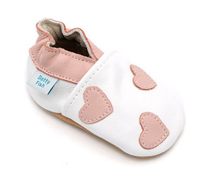 Soft Leather Shoes with Suede Soles (Size 0)