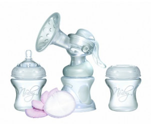 Natural touch manual breast pump