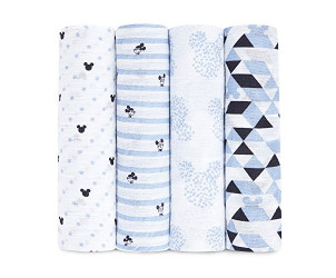 Mickey mouse swaddleplus muslin blankets