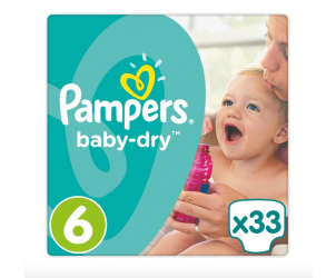 Baby dry nappies size 6