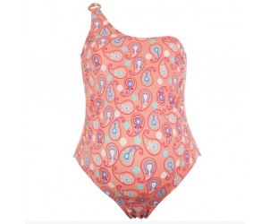 One shoulder maternity swimsuit
