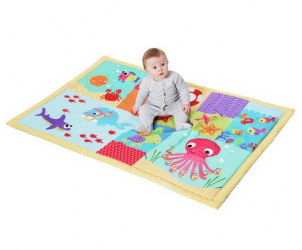 Bright ocean large playmat