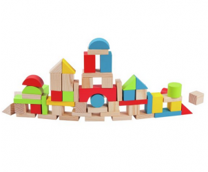 Wooden 80 piece block set