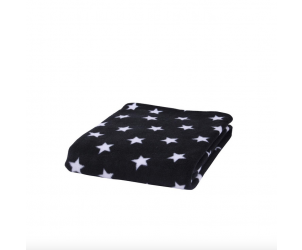 Star fleece pram blanket
