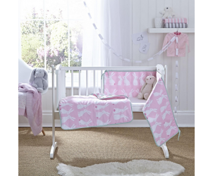 Rabbits crib set quilt and bumper