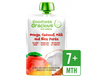 Organic Mango, Coconut Milk & Brown Rice Puree