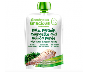 Kale, Parsnip & Courgette Puree with Fennel & Cumin