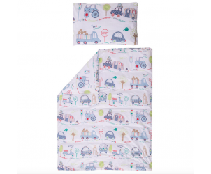 Travelling Times Duvet Cover and Pillowcase Set