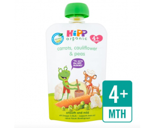 Savoury Pouch Carrots, Cauliflower & Peas