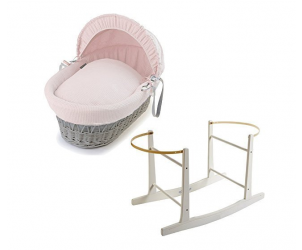 Waffle Moses Basket With Stand