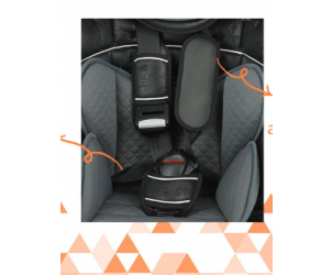 Nania group 123 beline sales storm booster seat with harness