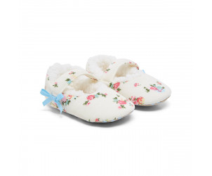 Floral ballerina slippers