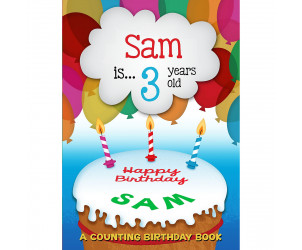 Personalised Age 3 Birthday Name Book