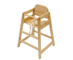 Restaurant style store wooden high chair