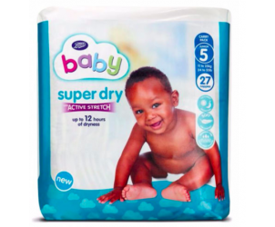 Baby Super Dry with Active Stretch Nappies Size 5