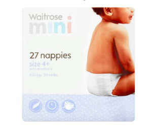 Essential nappies, size 4+, maxi plus
