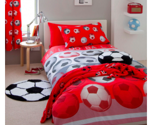 Football Red Bedding Set - Double
