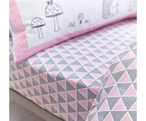 Nordic Cotton Print Double Fitted 