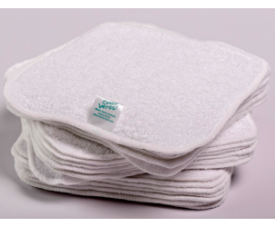 Washable Baby Wipes - Cotton Terry Cloth 