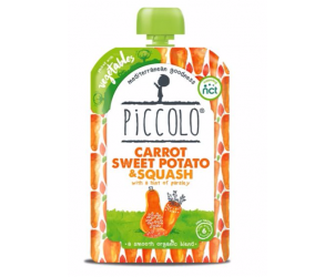 Organic Carrot, Squash & Sweet Potato with a Hint of Parsley 6m+