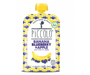 Organic Banana, Blueberry & Apple with a Hint of Vanilla 6m+