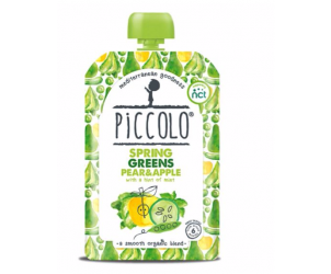 Organic Spring Greens Pear & Apple with a Hint of Mint 6m+