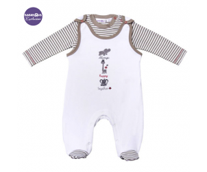 Romper and Long Sleeved Bodysuit Set