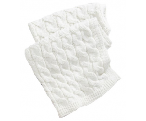 Chunky Cable Knitted Blanket