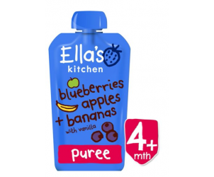 Blueberries, Apples, Bananas + Vanilla 4m+